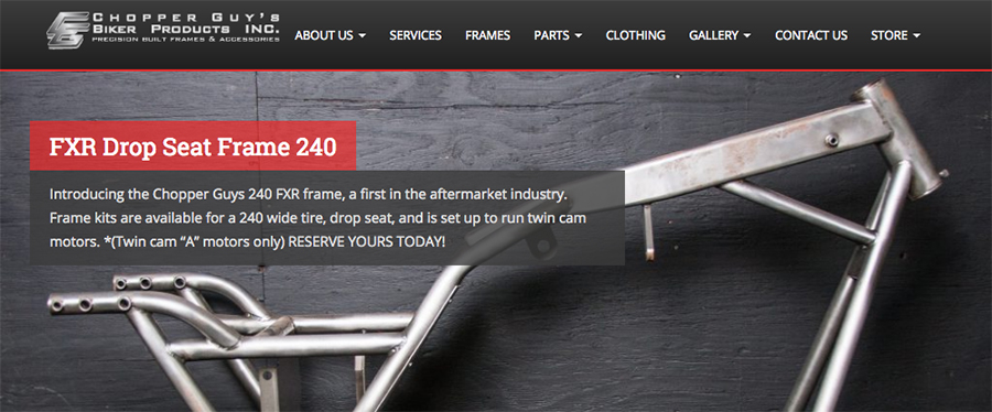 Web Master and Photographer for Chopper Guys CPI